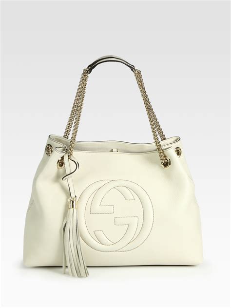 white gucci bag